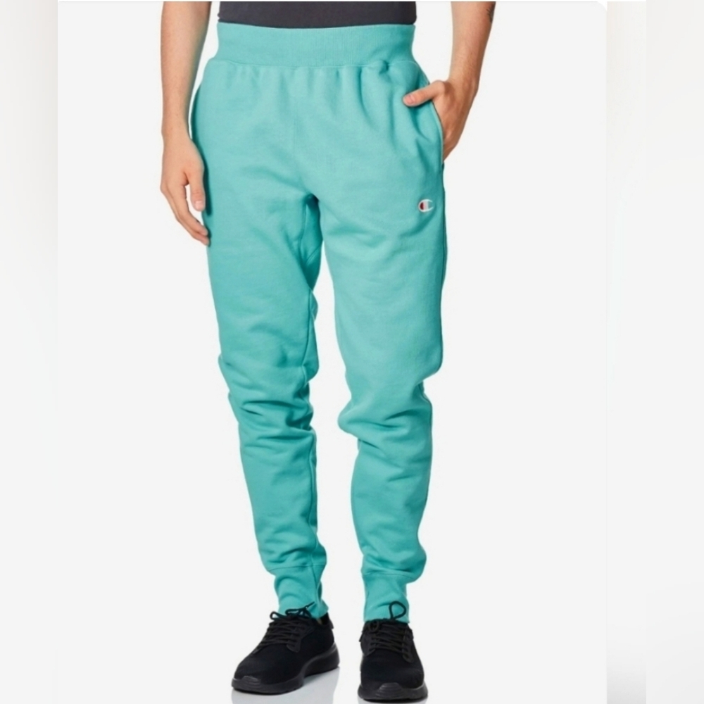 Champion Men's Reverse Weave Joggers, Aquarelle Blue, Large - NWT